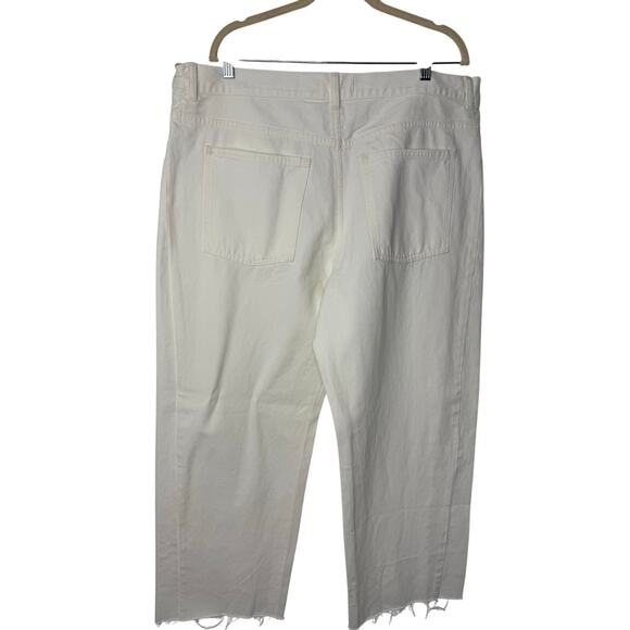 Madewell Pieced Barrel-Leg Jeans in Vintage Canvas White Women’s Size 33 NWT - Picture 3 of 12